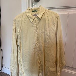 American Eagle Outfitters Light Yellow Striped Shirt